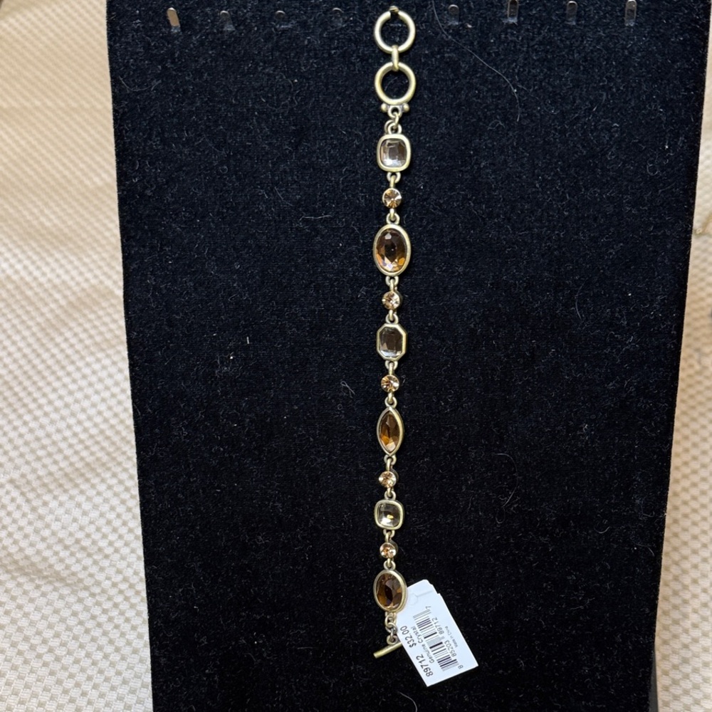Cookie Lee Gold and Brown Bracelet